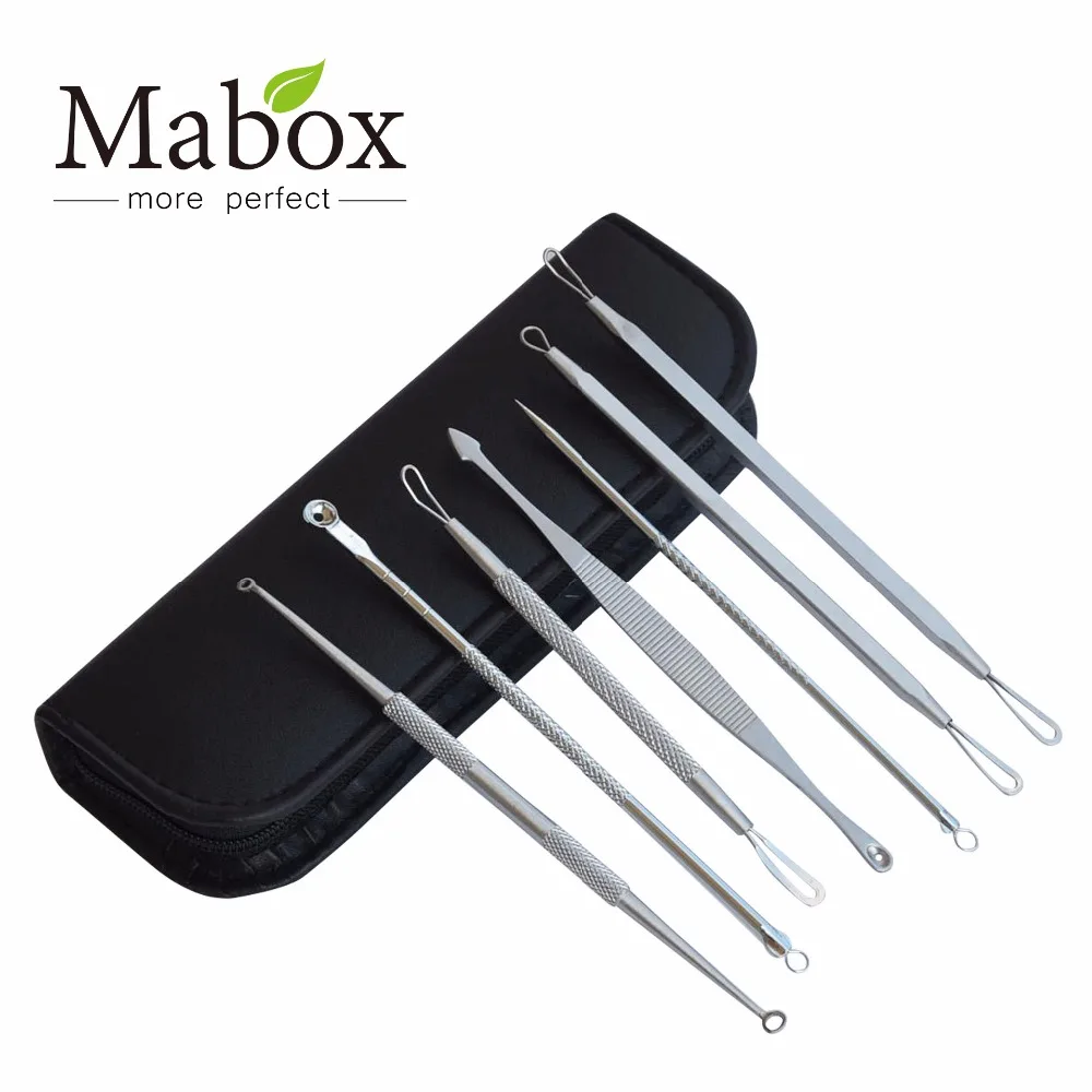 MABOX нержавеющая сталь 7 шт./компл. средство для удаления прыщей очиститель игла