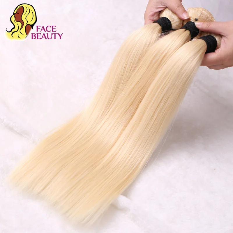 Facebeauty 613 бразильские светлые прямые человеческие волосы Remy 360 кружевные