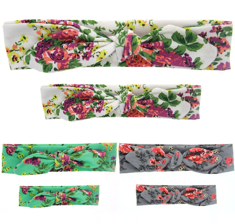 1 комплект повязка на голову с тюрбаном для мамы и меня топом узелком модная