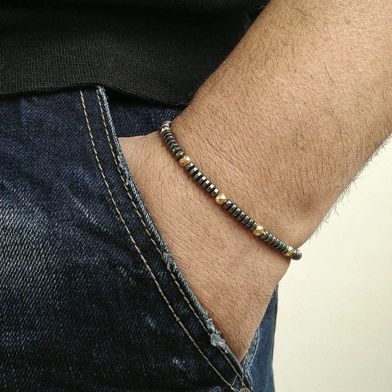 Fashion Simple Lucky Charm Handmade Bracelets For Men Stone Beads Bracelet Style Jewelry Gift Pulsera Hombre | Украшения и