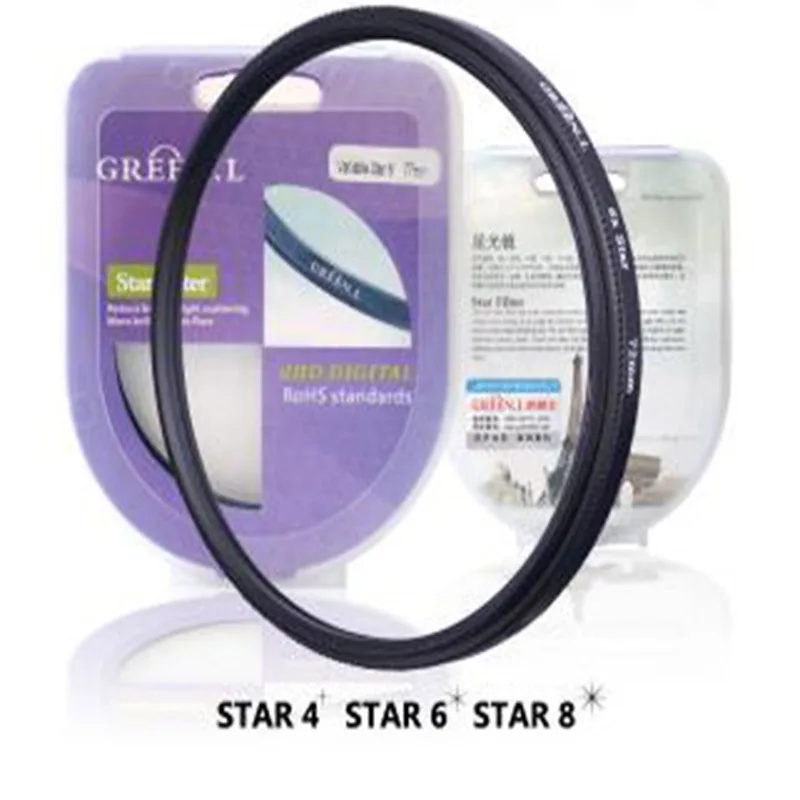 49 52 55 58 62 67 72 77 82 mm Green L camera lens variable star filter Point 4PT 6PT 8PT Star -4 6 8 Filter for canon nikon | Электроника