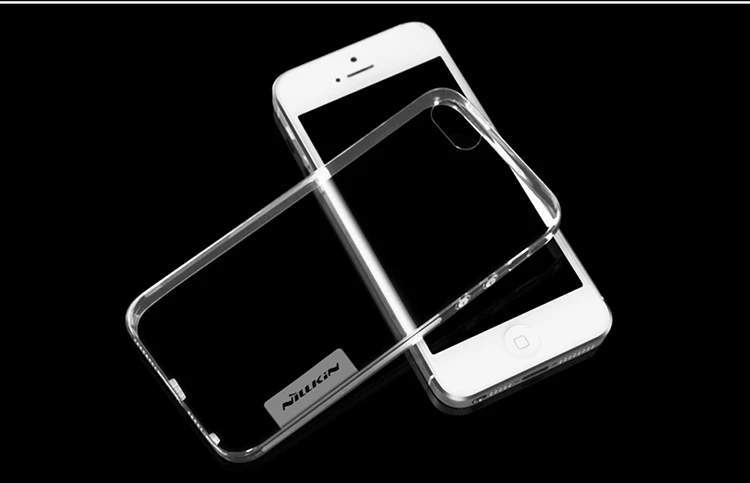 Чехол для Apple iPhone SE, 4,0 дюймов, Nillkin, серия "Природа", Ультратонкий чехол из ТПУ для iPhone SE, 5S, мягкая задняя крышка