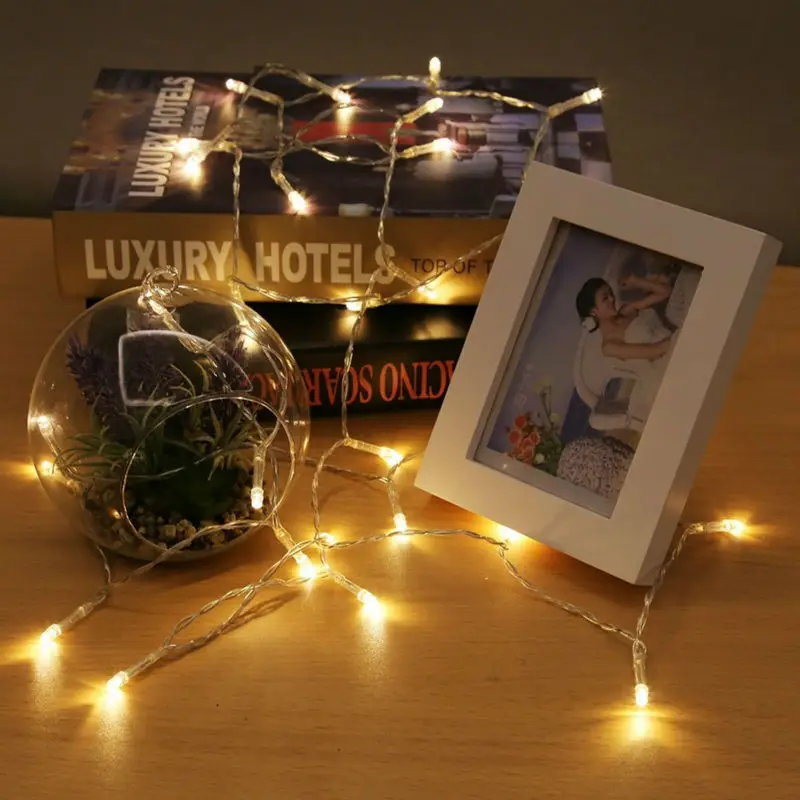 Battery led string light 3 AA Powered Decoration LED for Wedding Christmas Party Garland outdoor Home | Лампы и освещение