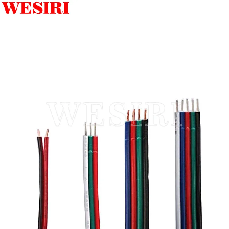 Удлинительный кабель для светодиодных лент WS2812 WS2811 5050 3528 100 м 2pin/3Pin/4Pin/5Pin