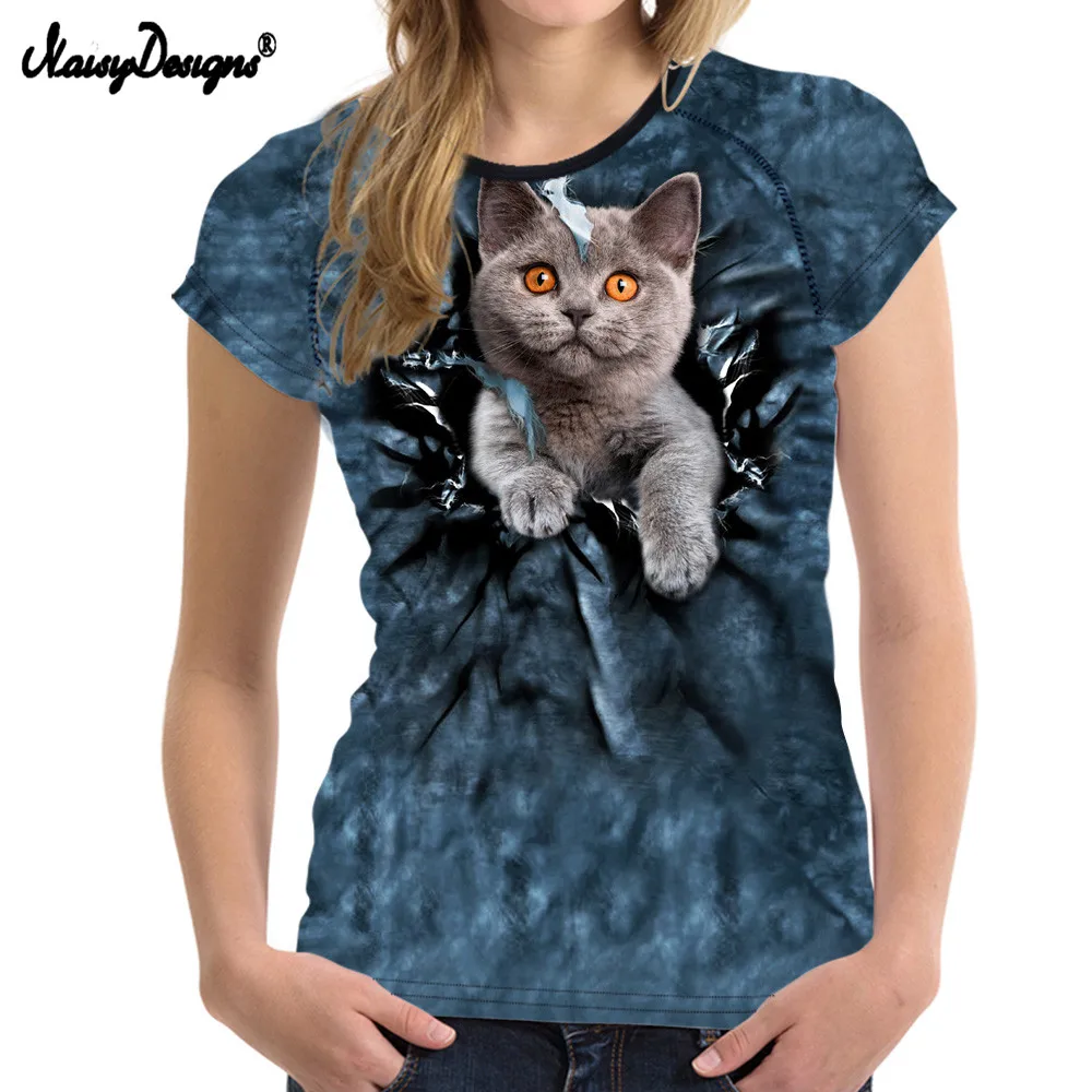 Кроп-топ женский с объемным рисунком кошки и собаки | Женская одежда