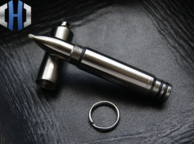EDC Titanium ручка для ключей портативная маленькая улицы металлическая шариковая