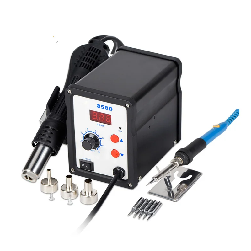 220 V 110 V 858D пистолет горячего воздуха BGA паяльная Пайка и депайка станция горячего воздуха пистолет с паяльником сварочные инструменты для ремонта