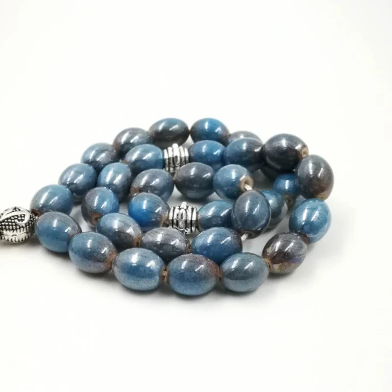 Tasbih 33 бусины турецкого дизайна из керамики новый стиль металлические кисточки