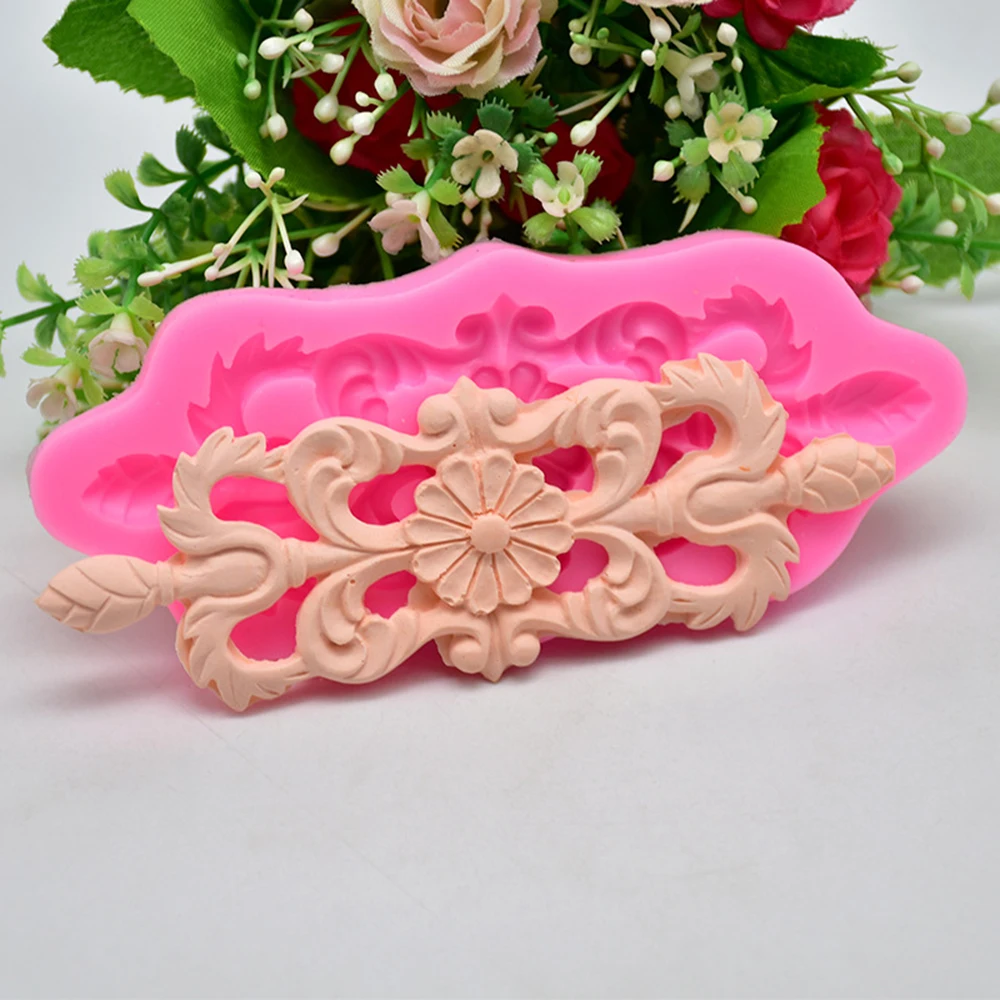 3D кружева цветок силиконовые формы для торта DIY помадка торт Шоколадные