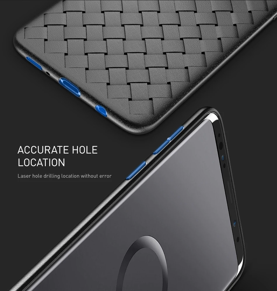 Для samsung Galaxy S8 S9 S10 S10e Note 8 9 J4 J6 A6 A8 плюс J8 M10 M20 A30 A50 ткань из плетеной сетки чехол для телефона из мягкого силикона ТПУ с рисунком крышка чехол