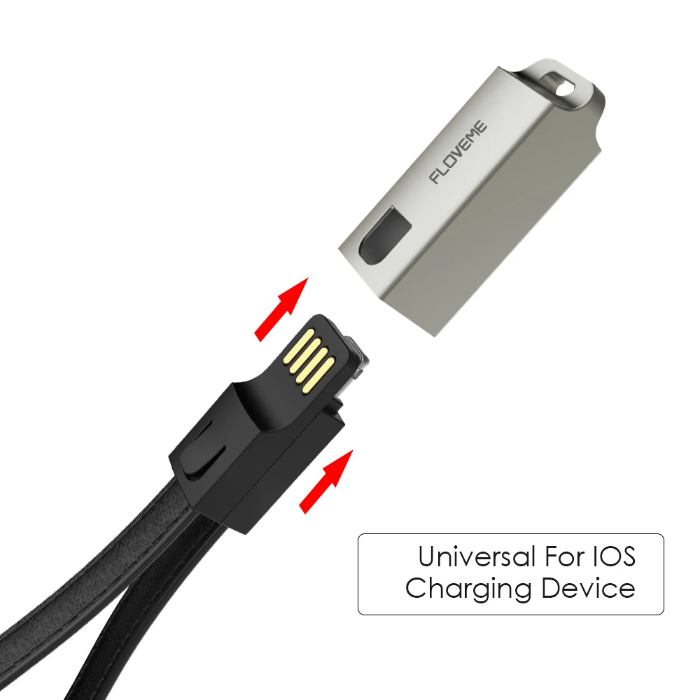 FLOVEME брелок мини зарядный кабель для iphone XR XS MAX X 6 7 8 6 S plus XS USB кабели IOS 10 2.1A для ipad кабель быстрого зарядного устройства