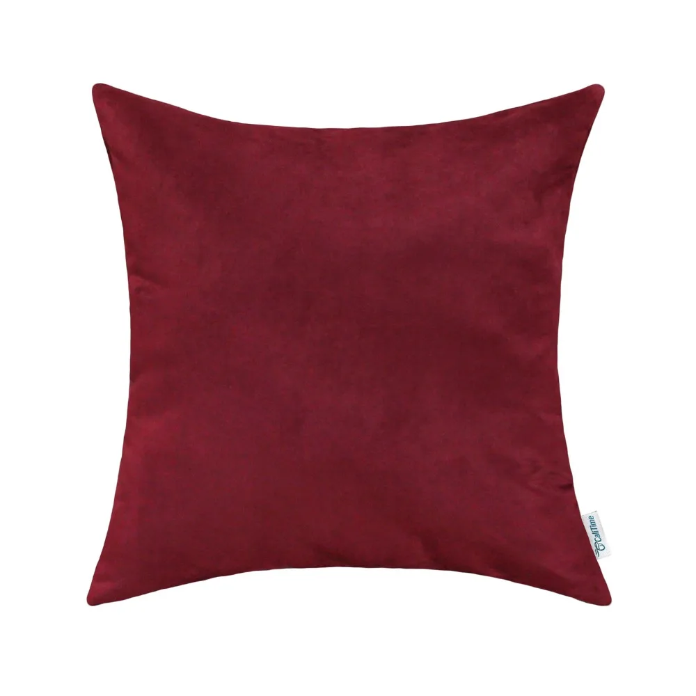 2 шт. квадратный однотонный Чехол на подушку CaliTime декор для домашнего дивана