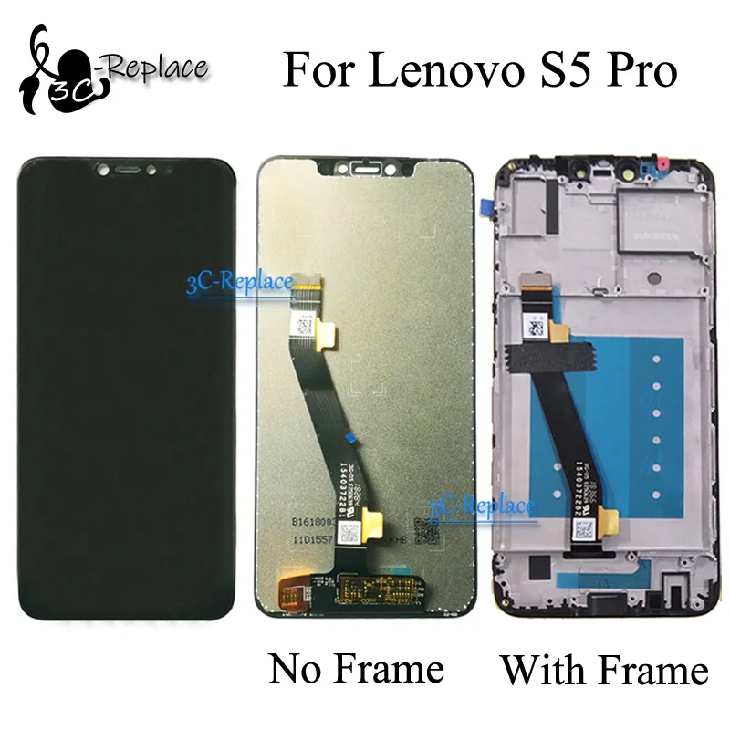Черный 6 2 дюймов для lenovo S5 pro L58041 ЖК дисплей кодирующий преобразователь