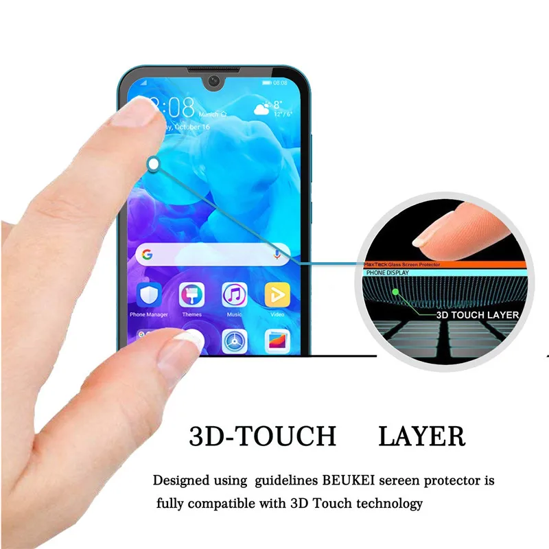 9D полная проклейка Huwei Y5 2019 стекло для Huawei Y6 Y7 Y9 защитное на Y 5 6 7 9 6Y 7Y 9Y 5Y пленка |