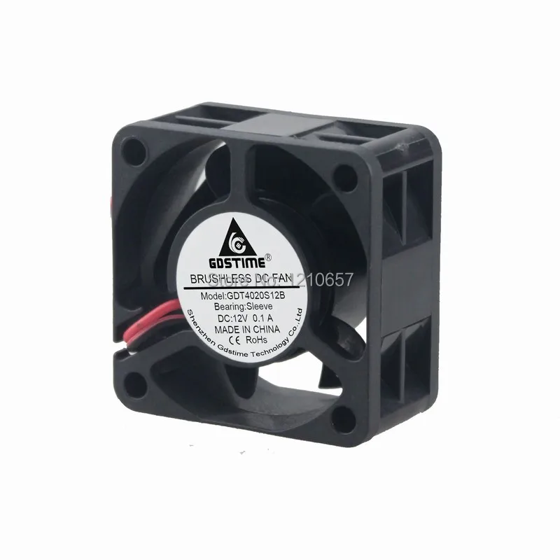 100 кулер gdstime 2Pin 12 V 4020 s 40 мм 40x40x20 DC вентилятор охлаждения светодиодная подсветка