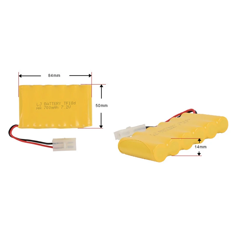 7 2 v 700mah AA NI-CD M батарея RC электрические игрушки автомобиль Telerobot лодка пульт