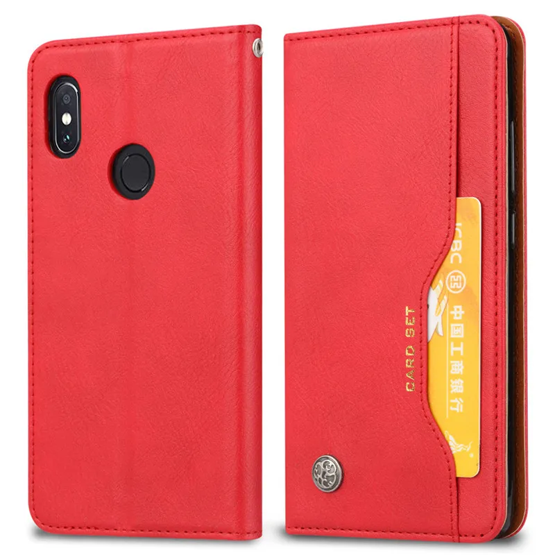 Чехол-бумажник с откидной крышкой для Xiaomi mi 8 SE 6X A2 mi x 2 S, роскошные кожаные чехлы с отделениями для карт и подставкой для mi Red mi S2 Y2 Note 5 6 6A Pro