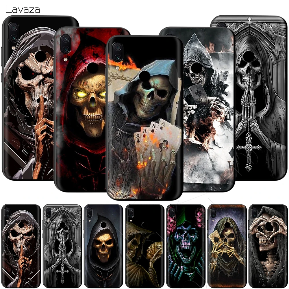 Lavaza Grim Reaper Череп Скелет чехол для Xiaomi Redmi Note 4A 4X 5 5A 6 6A 7 S2 Pro Go Prime Plus | Мобильные