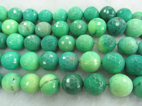 

High Quality 2strands 6-16mm Natural Turquoise stone Round Ball Lime Green Yellow Black spacer Bead