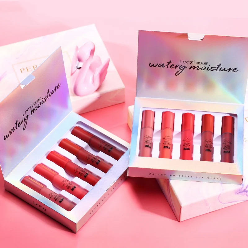 Увлажняющая помада для губ водостойкая антипригарная 5 шт./компл.|Блеск губ| |