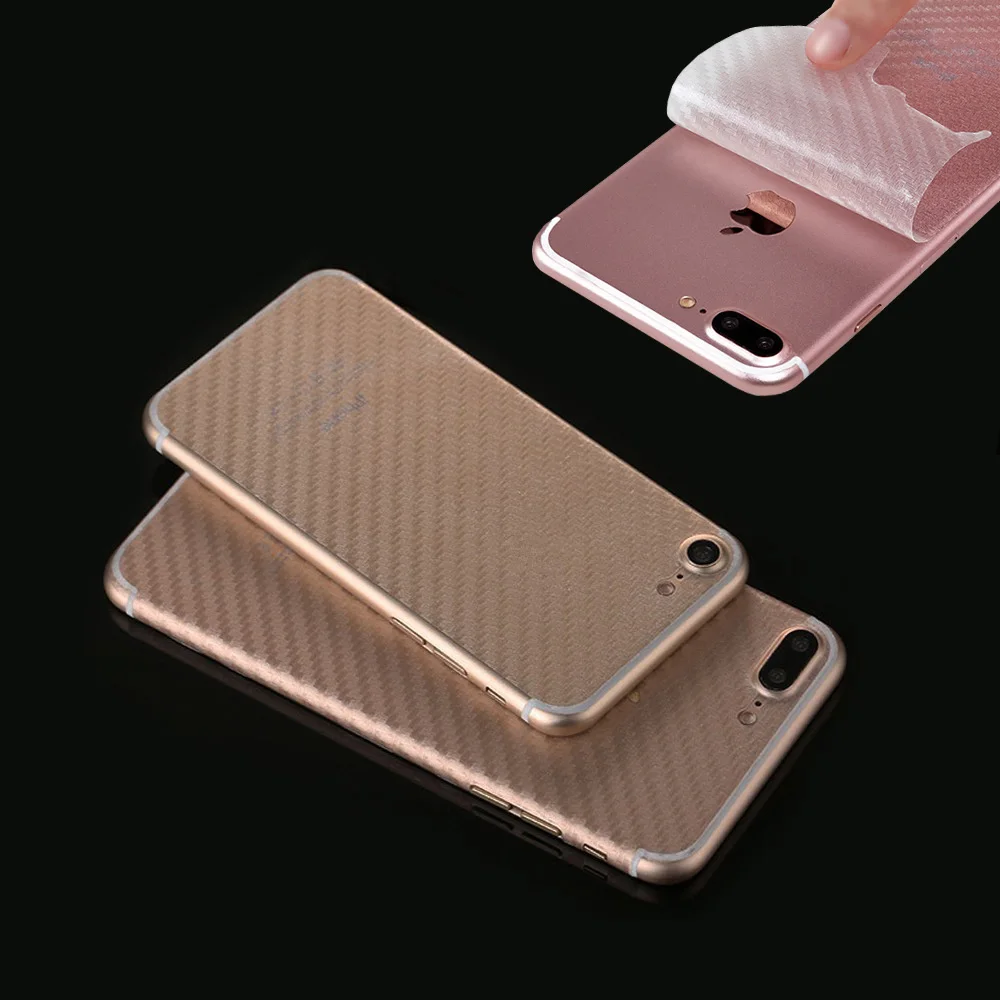 Прозрачная наклейка из углеродного волокна на заднюю панель для iPhone 6 6s Plus 7 8