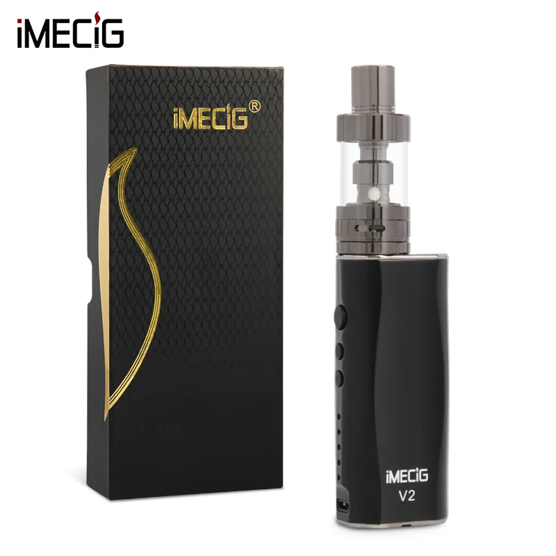 Imecig V2 черный электронная сигарета комплект 50 Вт коробка VAPE mod ручки вапоризатора 2