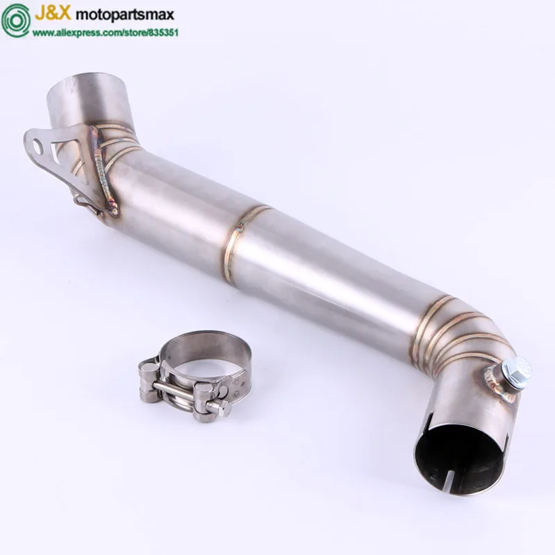 

Free shipping Motorcycle 61mm Exhaust middle pipe for HONDA CBR1000RR CBR1000 2008-2014 Slip-On without exhaust