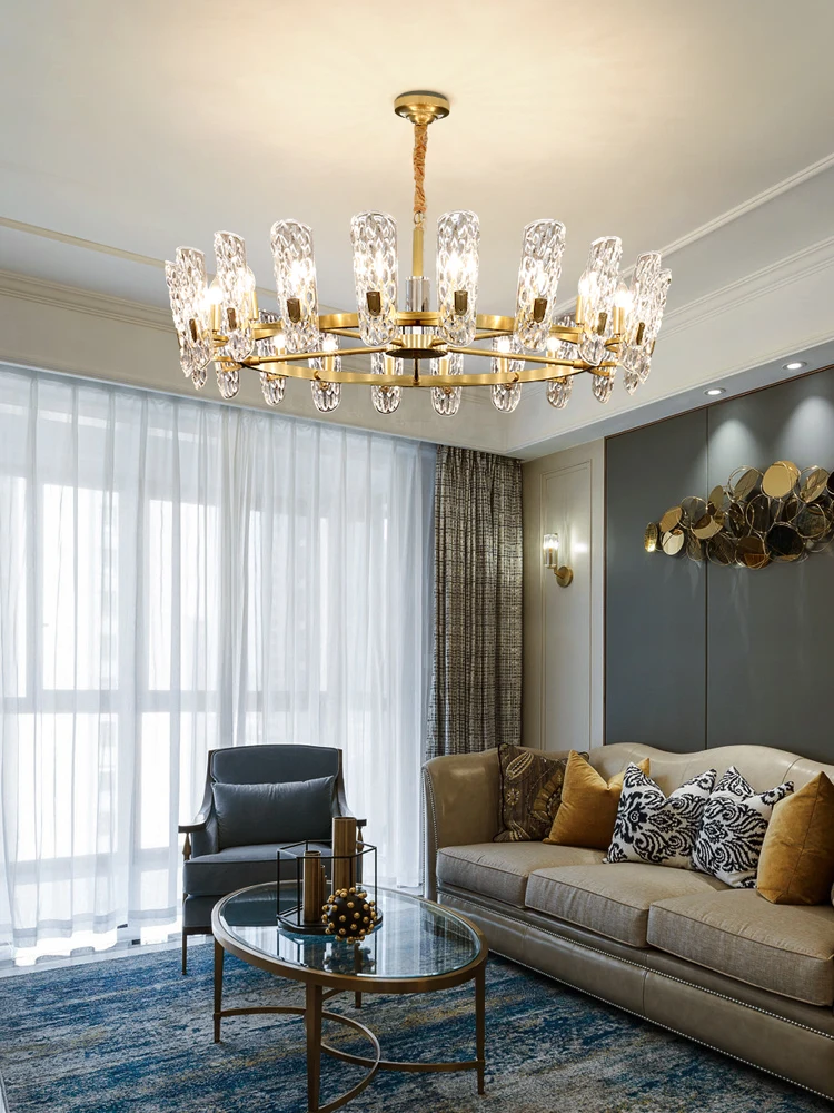 Роскошный Современный хрустальный светильник люстра в европейском стиле для