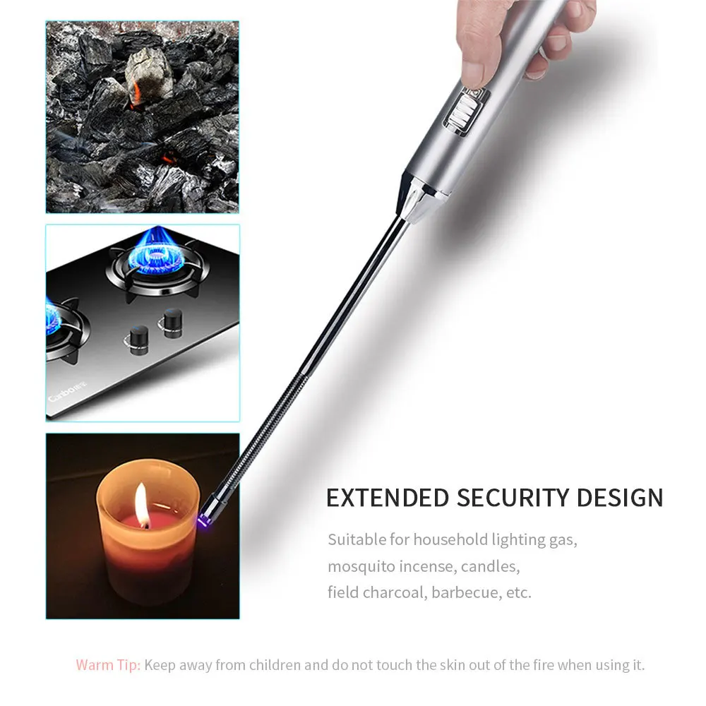 Arc Pulse BBQ Зажигалка USB Электронная зажигалка женские Кухонные гаджеты портативная