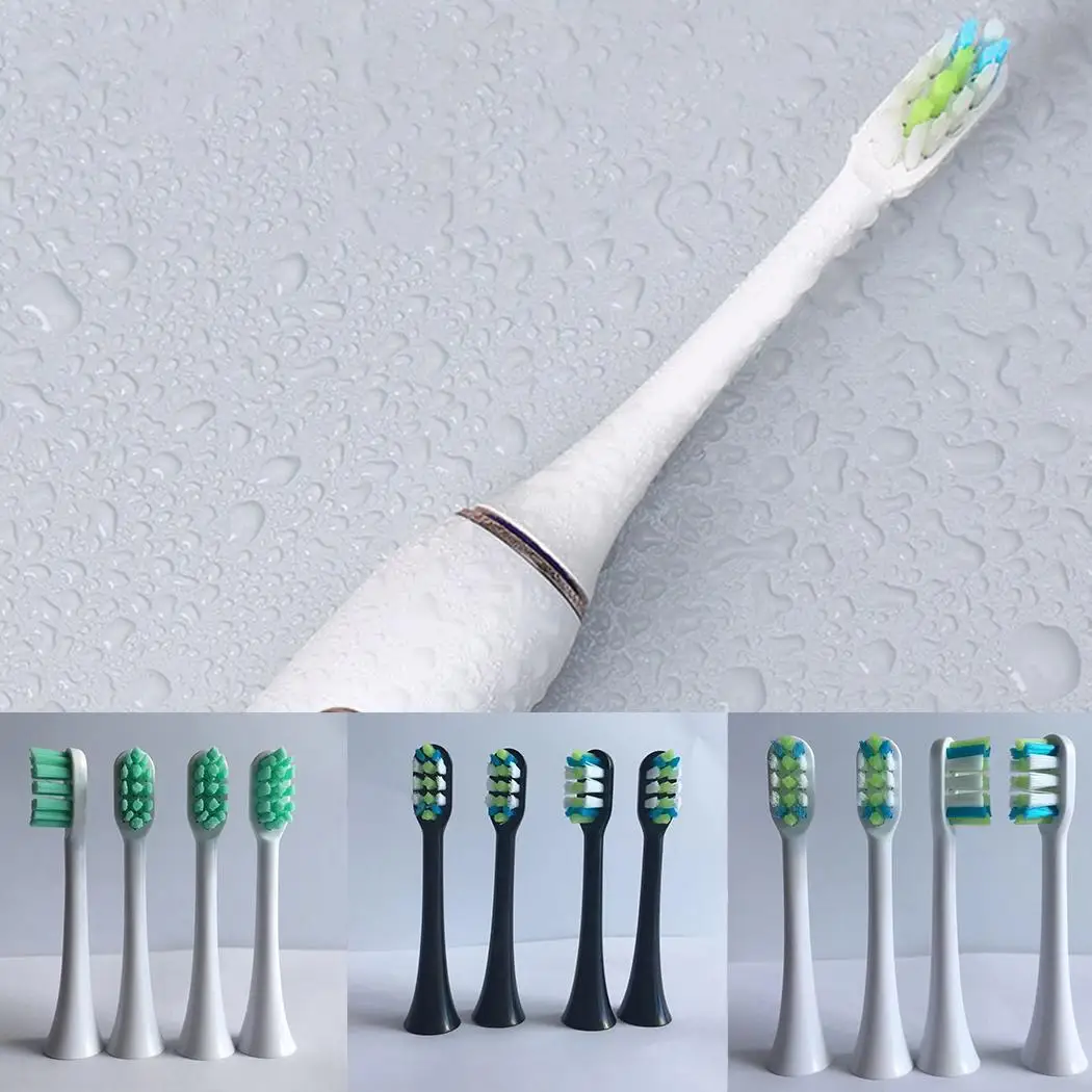 Replacement Toothbrush Heads for Electric Black White Beige | Бытовая техника