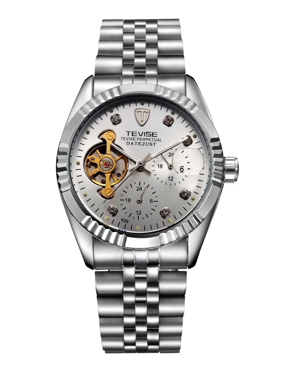 New TEVISE Automatic Watch Men Mechanical Watches With Flywheel Winding Top Brand Luxury Sport Automatico | Наручные часы