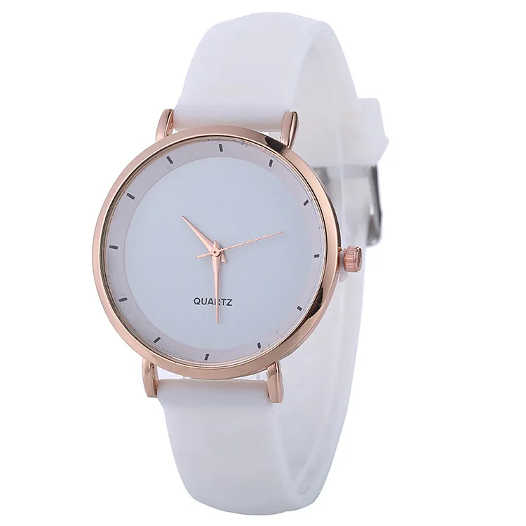 Часы наручные женские кварцевые модные повседневные спортивные с силиконовым