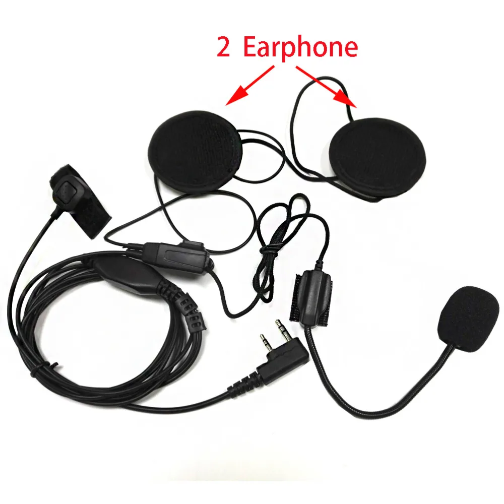 Гоночный мотоциклетный шлем гарнитура наушник для Kenwood Retevis для TYT для Baofeng 888S для радио Puxing C00