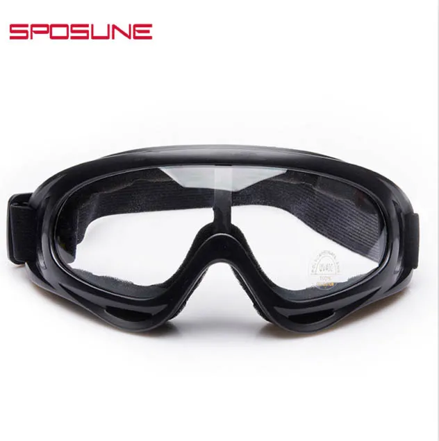 Серебристый Outdoor protective goggles X400 cross-country ski goggles glasses goggles outdoor wind cycling goggles glasses helmet - Цвет: Серебристый