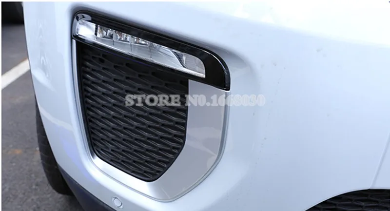 ABS передняя противотуманная фара Крышка лампы Накладка для Land Rover Range Rover Evoque подходит только для Range Rover Evoque динамическая модель