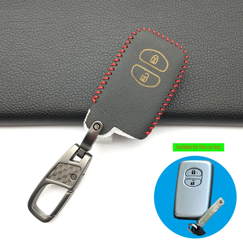 Новинка 100% кожаный чехол для ключа с дистанционным управлением стильный Toyota RAV4