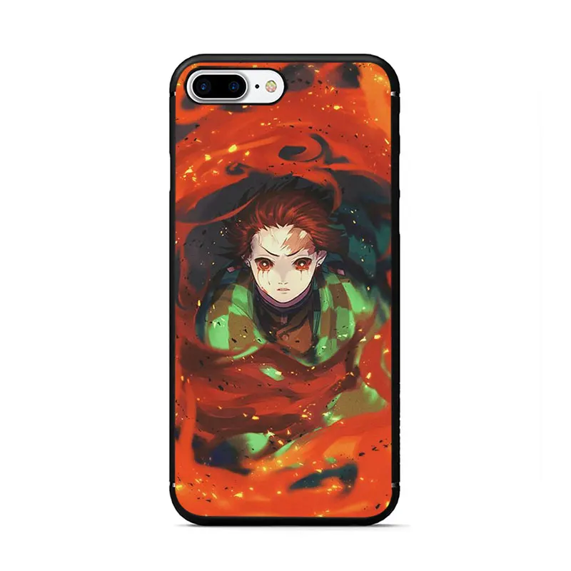 B12 Аниме Demon Slayer Kimetsu no Yaiba Мягкий ТПУ чехол для телефона для iPhone 11 Pro 5 5S 6 6s 7 8 Plus X XR XS MAX - Цвет: B12