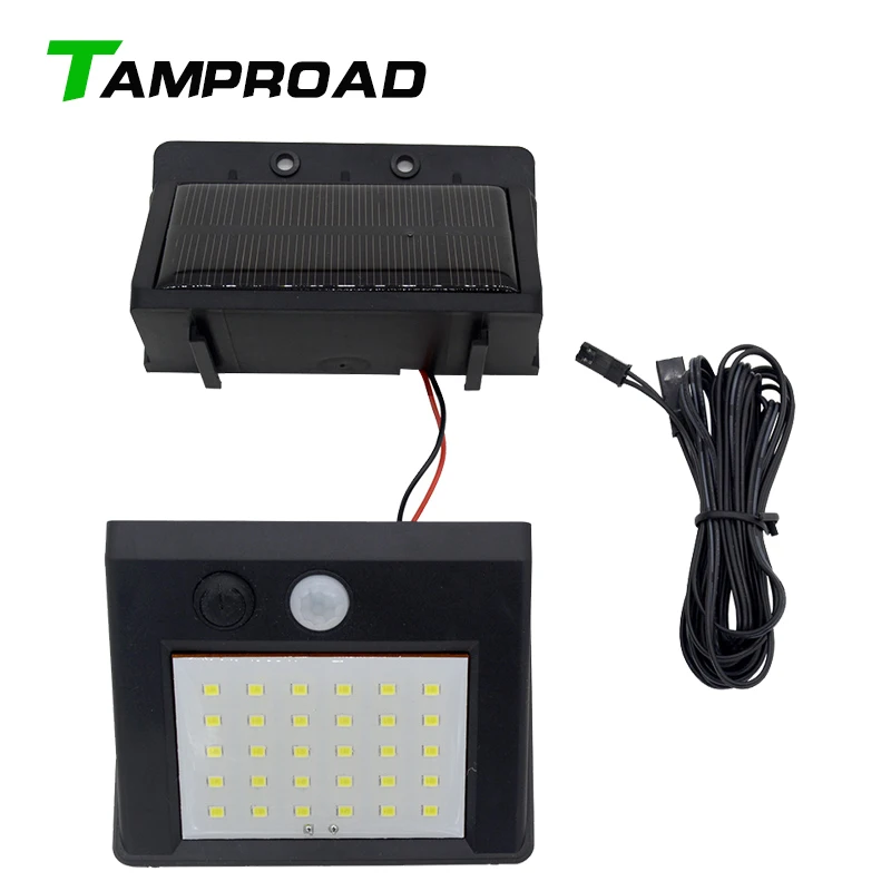 TAMPROAD 30LED Солнечная Панель Светодиодная инфракрасная лампа с датчиком движения PIR
