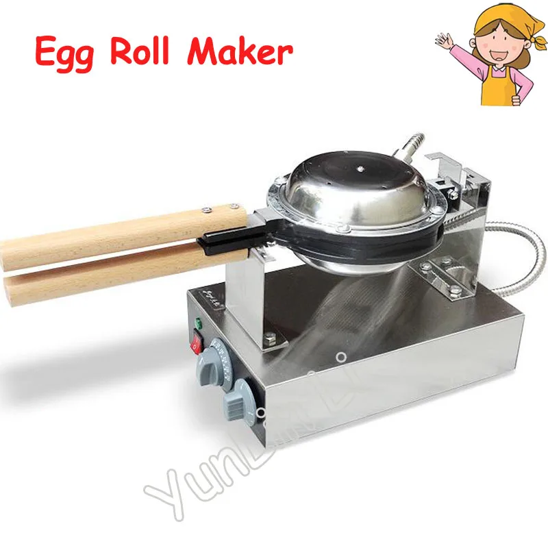 1400W Egg Roll Maker Household Electric Pan Muffin Machine Kitchen Waffle with Adjustable Thermostat FY-6 | Бытовая техника