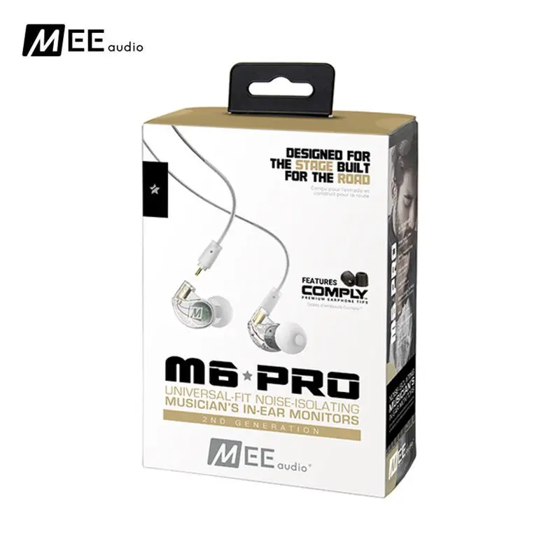Новинка 2018 г. Звукоизолирующие музыкальные S-мониторы MEE M6 PRO 2-го поколения со