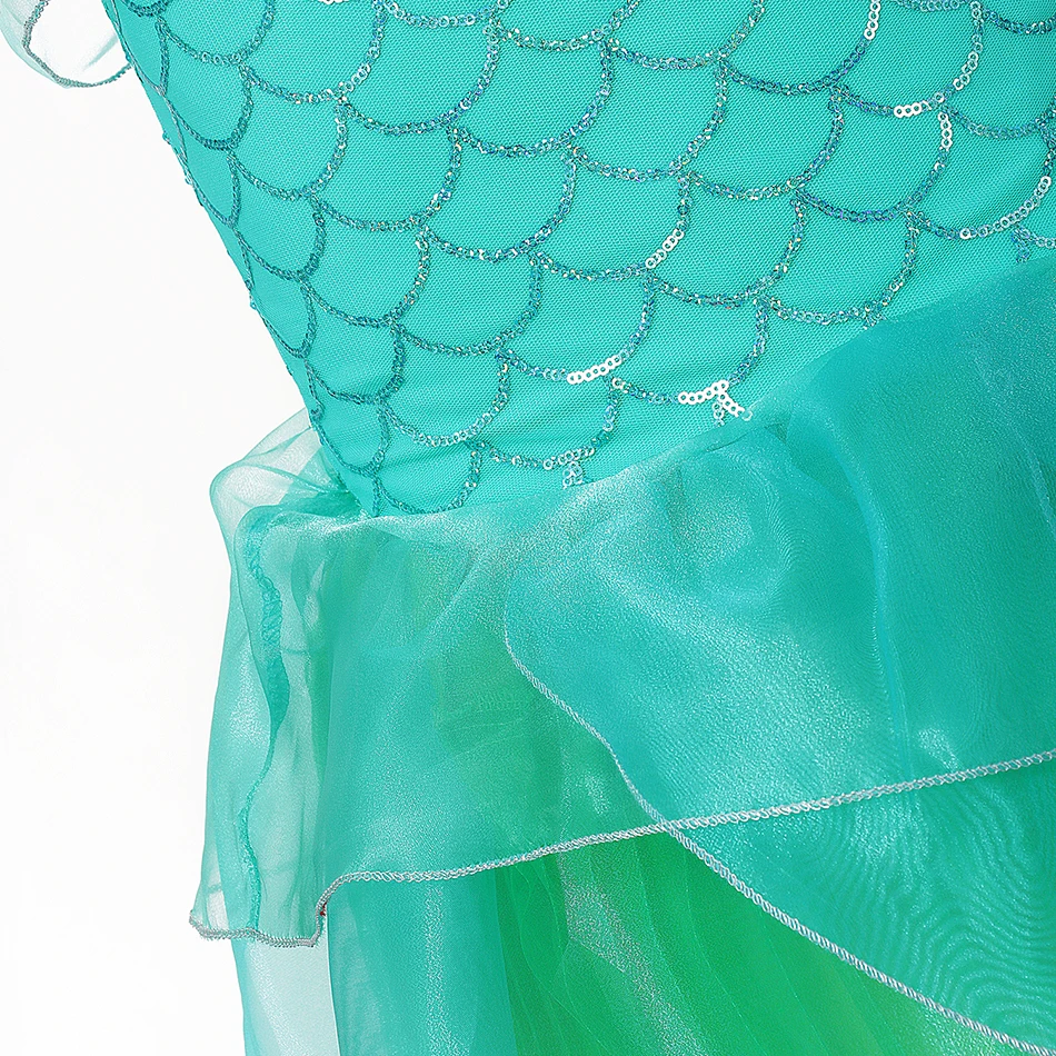 Fancy Little Mermaid Dress for Girl Kids Princess Costume Summer Party Birthday Clothing Child Carnival Gown Cosplay Arier | Детская