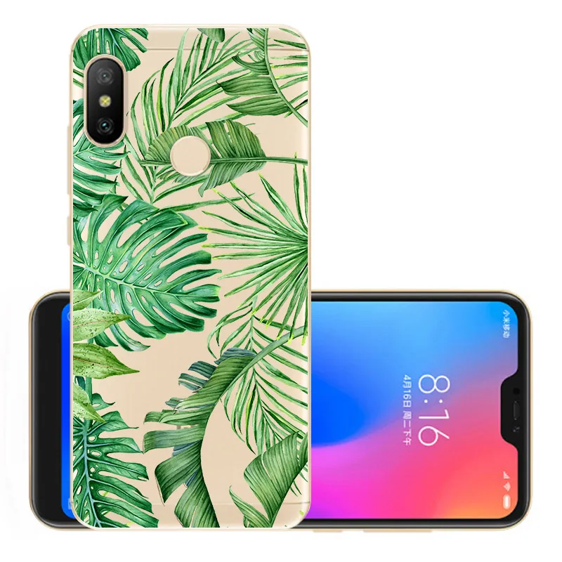 Чехол CaseRiver для Xiaomi Redmi 6 Pro мягкая силиконовая защитная накладка с узором из ТПУ