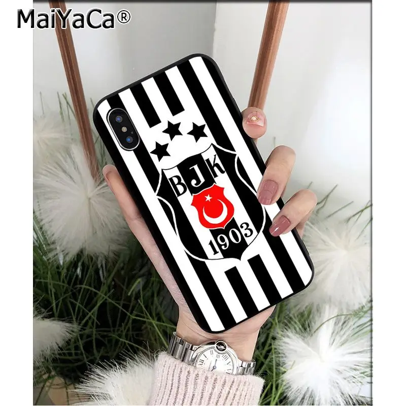 MaiYaCa индейка Besiktas Футбол ТПУ мягкий высококачественный чехол для телефона для Apple iPhone 8 7 6 6S Plus X XS MAX 5 5S SE XR чехол