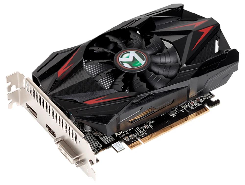 Видеокарта MAXSUN видеокарта Redon RX 550 4G GDDR5 6000MHz 128bit 1183MHz PWM DirectX 12 HDMI+ DP+ DVI 512 блок RX550
