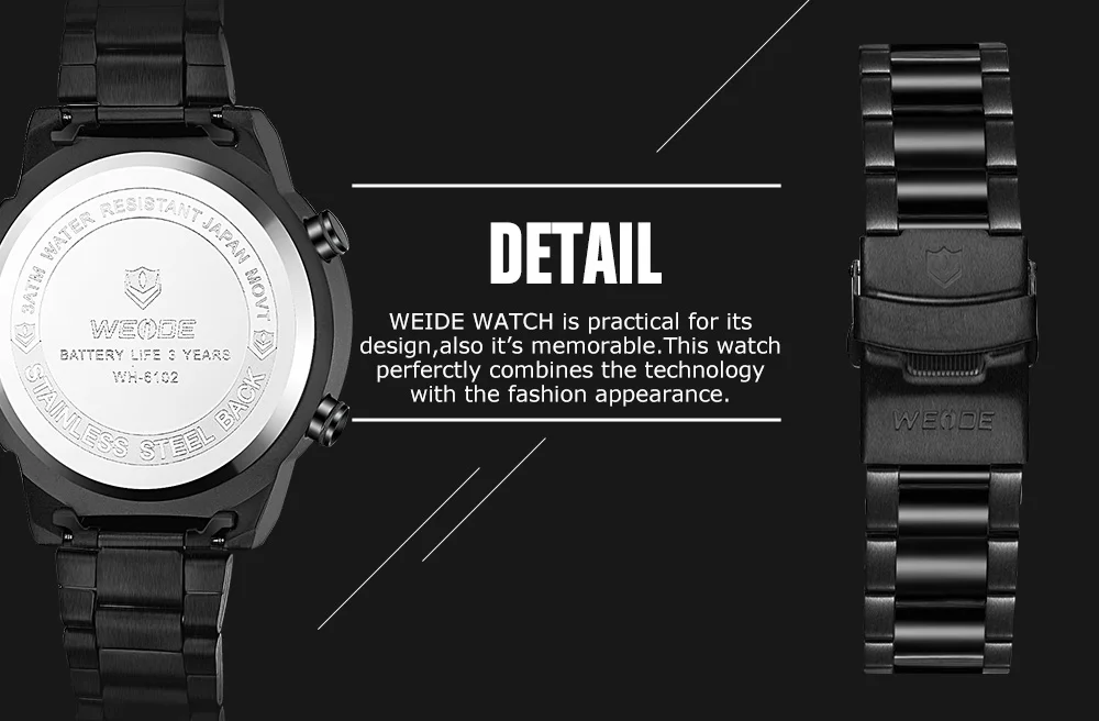 WEIDE часы из настоящего нейлона, мужские часы, брендовые Роскошные спортивные водонепроницаемые часы, цифровые кварцевые автоматические Аналоговые часы с будильником