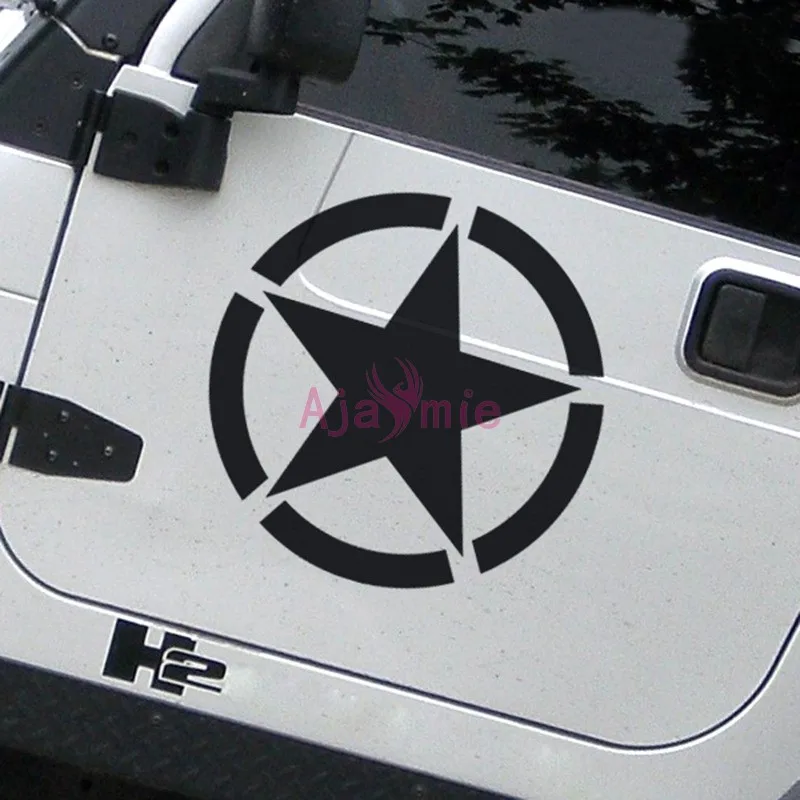 Автомобильный Стайлинг армейская звезда корпус Дверь Зеркало заднего вида