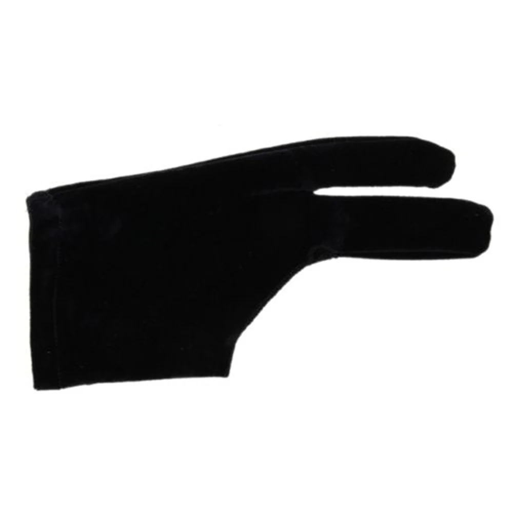 Хорошие унисекс Мужские и женские черные бархатные перчатки с двумя пальцами
