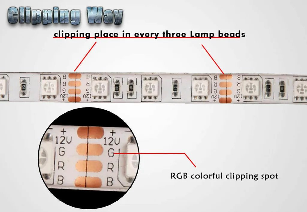 2019 2 комплекта 5 м 16 4 фута 5050 RGB SMD неводонепроницаемая Светодиодная лента 300