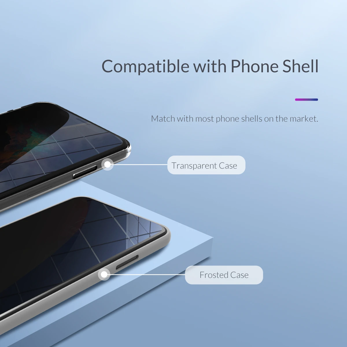 ORICO антишпионское Защитное стекло для экрана для iphone XR X XS закаленное стекло защита конфиденциальности