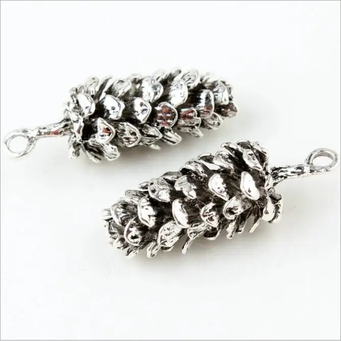 Новый стиль 50 шт./лот сплав старинный мультфильм сосновые шишки Формы